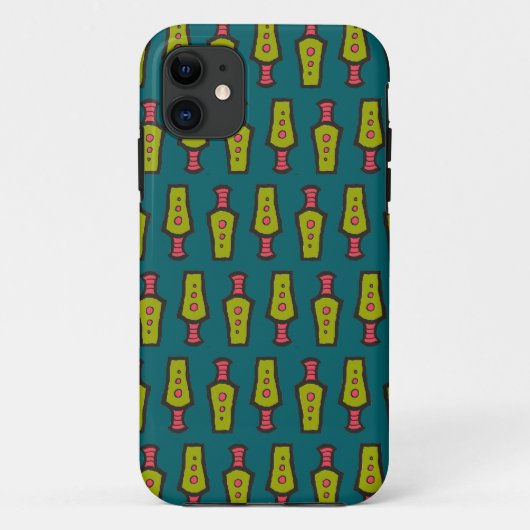 Rood, Geel, Blauwgroen, Tribal Pattern iPhone 5/5s Case-Mate iPhone Case (Achterkant)