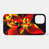 Rood Geel Bloemen Modern Abstract Kunstpatroon #10 Case-Mate iPhone Case (Achterkant (horizontaal))