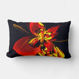 Rood Geel Bloemen Modern Abstract Kunstpatroon #10 Kussen