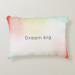 Rood Geel Blush Tie Dye Accent Kussen