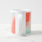 Rood Geel Blush Tie Dye Grote Koffiekop (Achterkant)