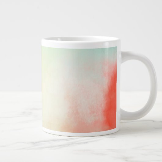 Rood Geel Blush Tie Dye Grote Koffiekop (Rechts)