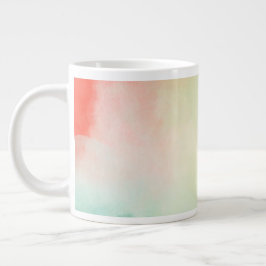 Rood Geel Blush Tie Dye Grote Koffiekop
