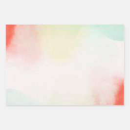 Rood Geel Blush Tie Dye Inpakpapier Vel