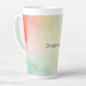 Rood Geel Blush Tie Dye Latte Mok (Linkerhoek)