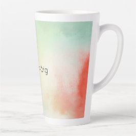 Rood Geel Blush Tie Dye Latte Mok