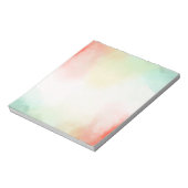Rood Geel Blush Tie Dye Notitieblok (Linkerzijde)