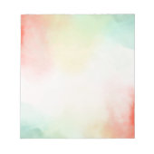 Rood Geel Blush Tie Dye Notitieblok (Voorkant)