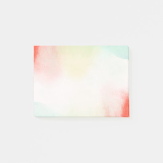 Rood Geel Blush Tie Dye Post-it® Notes (Voorkant)