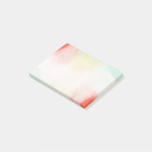 Rood Geel Blush Tie Dye Post-it® Notes (Schuin)