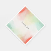 Rood Geel Blush Tie Dye Servet (Hoek)