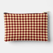 Rood Geel Checker Diamant Patroon Etui (Achterkant)