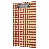 Rood Geel Checker Diamant Patroon Klembord (Links)