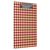 Rood Geel Checker Diamant Patroon Klembord (Rechts)