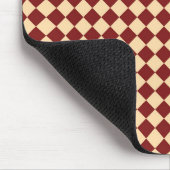 Rood Geel Checker Diamant Patroon Muismat (Hoek)