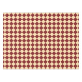 Rood Geel Checker Diamant Patroon Tafelkleed (Voorkant (Horizontaal))