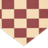 Rood Geel Checker Diamant Patroon Tafelkleed (Gekanteld)