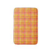 Rood Geel Dambord Abstract Patroon Badmat (Voorkant Verticaal)