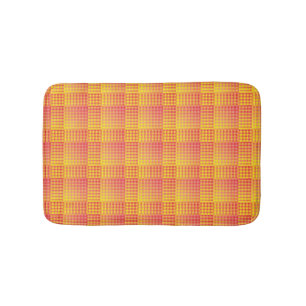 Rood Geel Dambord Abstract Patroon Badmat