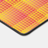 Rood Geel Dambord Abstract Patroon Bureaumat (Hoek)