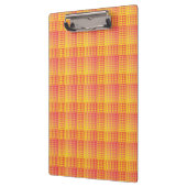 Rood Geel Dambord Abstract Patroon Klembord (Links)