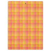 Rood Geel Dambord Abstract Patroon Klembord (Achterkant)