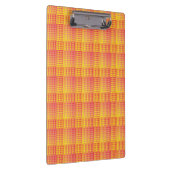 Rood Geel Dambord Abstract Patroon Klembord (Rechts)