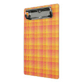 Rood Geel Dambord Abstract Patroon Mini Klembord (Angled2)