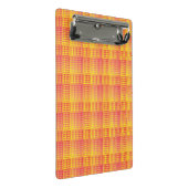 Rood Geel Dambord Abstract Patroon Mini Klembord (Schuin)