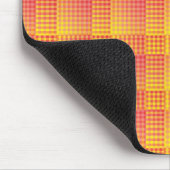 Rood Geel Dambord Abstract Patroon Muismat (Hoek)