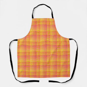 Rood Geel Dambord Abstract Patroon Schort