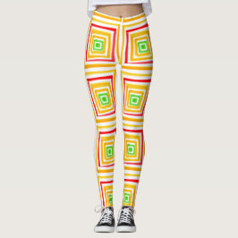Rood geel en groen leggings