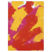 Rood, geel en roze klembord (Achterkant)