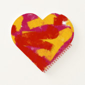 Rood, geel en roze notitieboek (Achterkant)