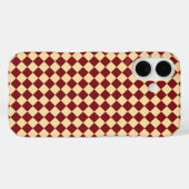 Rood Geel Geruit Diamant Patroon Case-Mate iPhone Case (Achterkant (horizontaal))