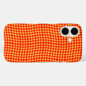 Rood Geel Geruit Schakering Naadloos Patroon Case-Mate iPhone Case (Achterkant (horizontaal))