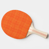 Rood Geel Geruit Schakering Naadloos Patroon Tafeltennisbatje (Zijkant)
