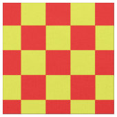 Rood geel geruite check patroon ontwerp stof (Close Up)