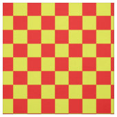 Rood geel geruite check patroon ontwerp stof (Swatch)