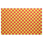 Rood geel geruite check patroon ontwerp stof (Fat Quarter)