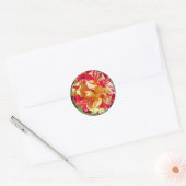 Rood & geel gevarieerde Rozen Stickers (Envelop)