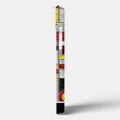 Rood geel Glas in lood Case-Mate iPhone Case (Achterkant / Links)