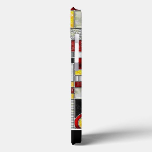 Rood geel Glas in lood Case-Mate iPhone Case (Achterkant / Links)