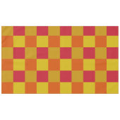 Rood, Geel, Goud en Sinaasappel Mini Squares Tafelkleed (Voorkant (Horizontaal))