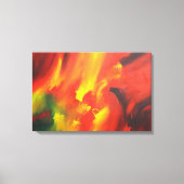 Rood Geel Groen Abstract Expressionisme Canvas Afdruk (Voorkant)