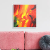 Rood Geel Groen Abstract Schilderen Canvas Afdruk (Insitu (Woonkamer))