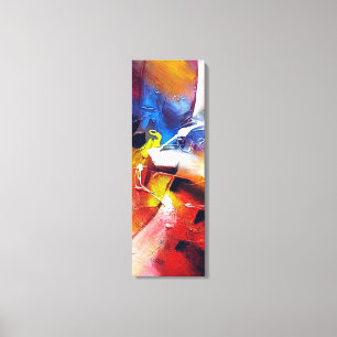Rood Geel Groen Blauw Abstract Canvas Afdruk