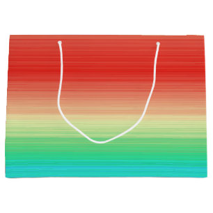 Rood Geel Groen Blauw Strepen Large Cadeautasje