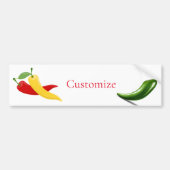 Rood Geel Groen Chili Peppers Thunder_Cove Bumpersticker (Voorkant)