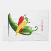 Rood Geel Groen Chili Peppers Thunder_Cove Theedoek (Horizontaal)